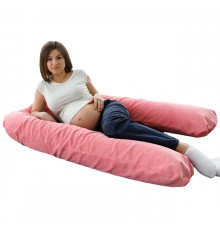 Подушка для беременных U-образная Розовый мкв (Пенополистирол люкс)