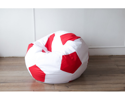Кресло Мяч Бело-Красный Оксфорд (Классический)